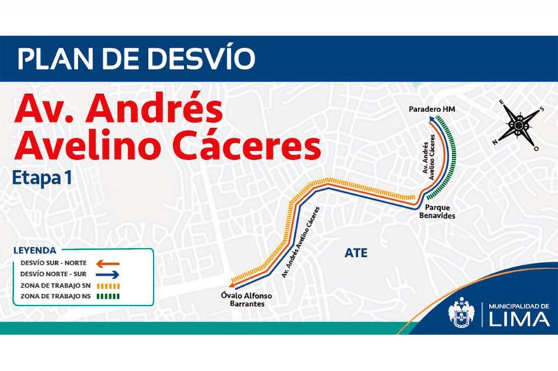 Municipalidad de Lima pone en conocimiento el plan de desvíos por obras en Av. Andrés Avelino Cáceres 24 000768290W 800x533 1