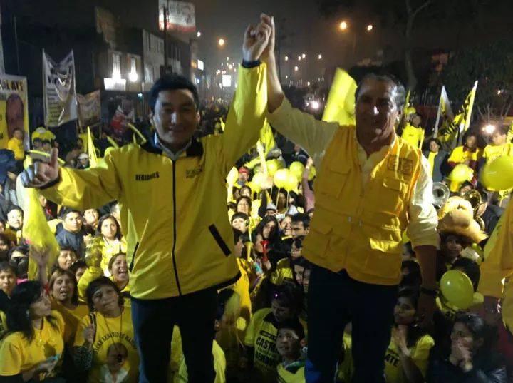 Ate: Los 5 de Acción Popular y el ascenso de Edde Cuellar 23 Edde Cuellar Alegría y Óscar Benavides Majino