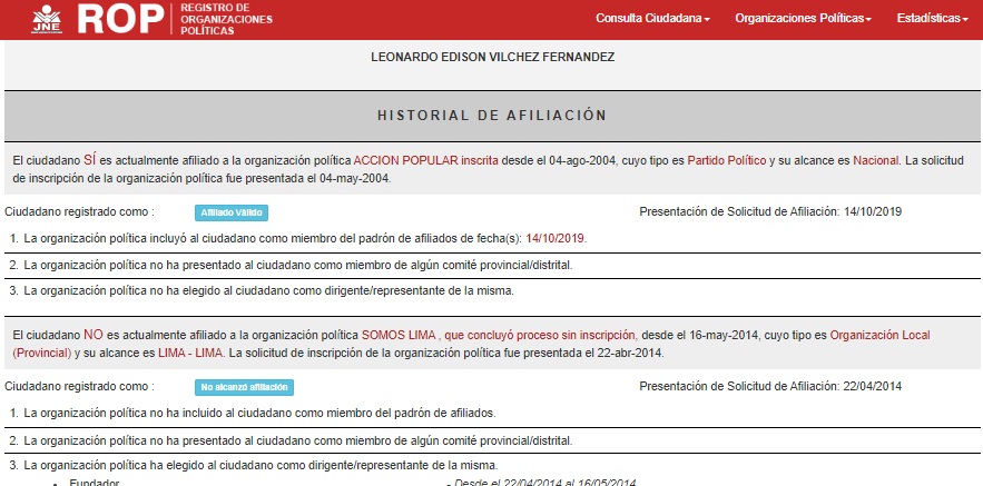 Ate: Los 5 de Acción Popular y el ascenso de Edde Cuellar 28 ROP DE LEONARDO VILCHEZ