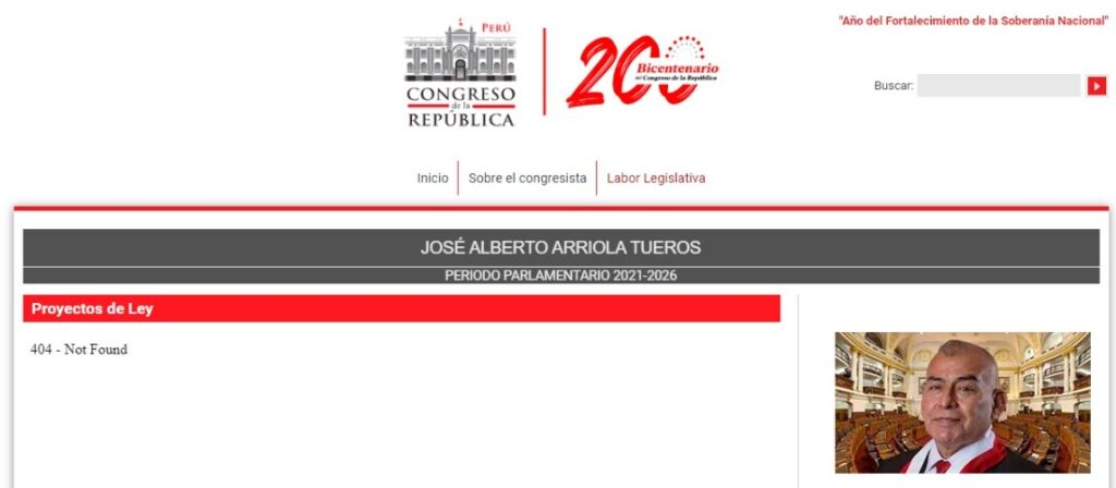 Congresista José Arriola no cuenta con productividad legislativa pero pide friobar, ventilador y Smart Tv 25 jose arriola proyectos de ley